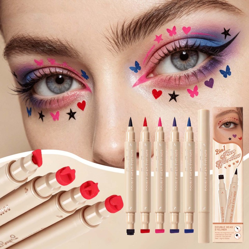 Waterproof Liquid Eyeliner Pen - Delineador em Caneta de Ponta Dupla