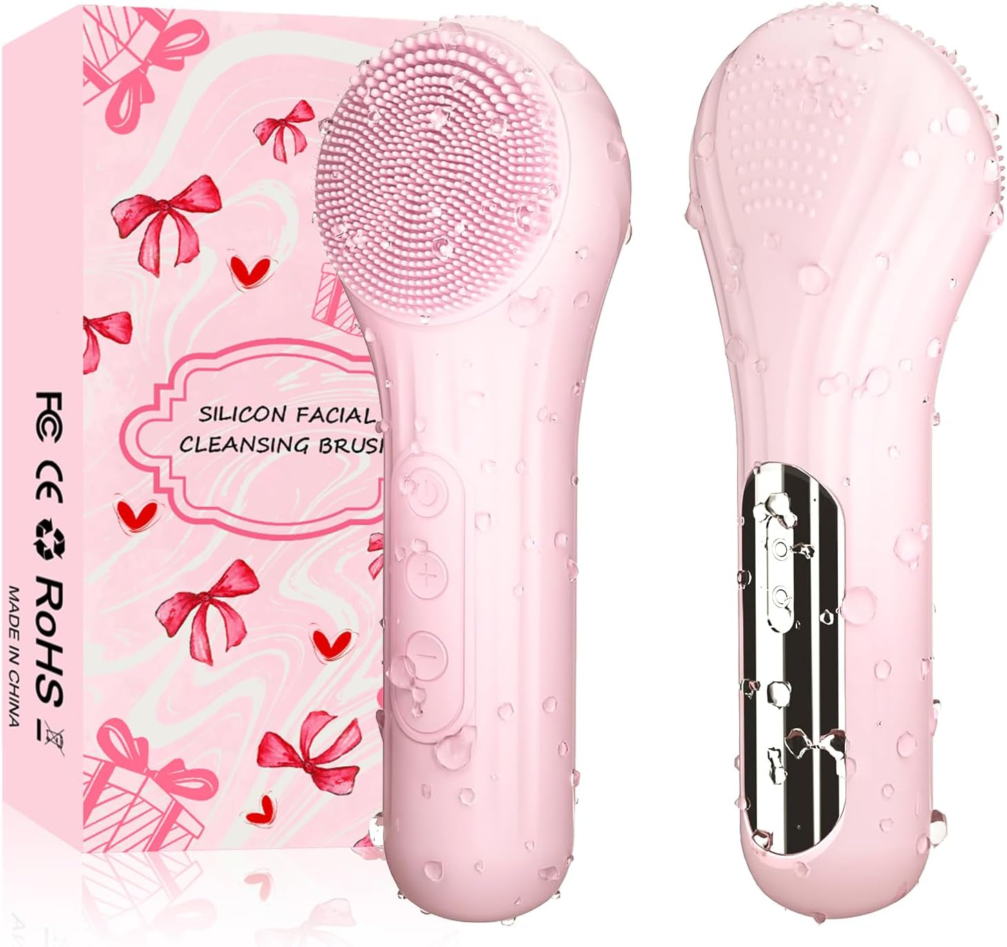 Silicone Face Scrubber Electric - Purificador facial de silicone, escova de