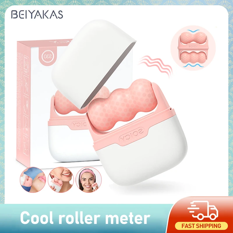 Face Ice Roller Puffiness - Rolo de Gelo 2 em 1