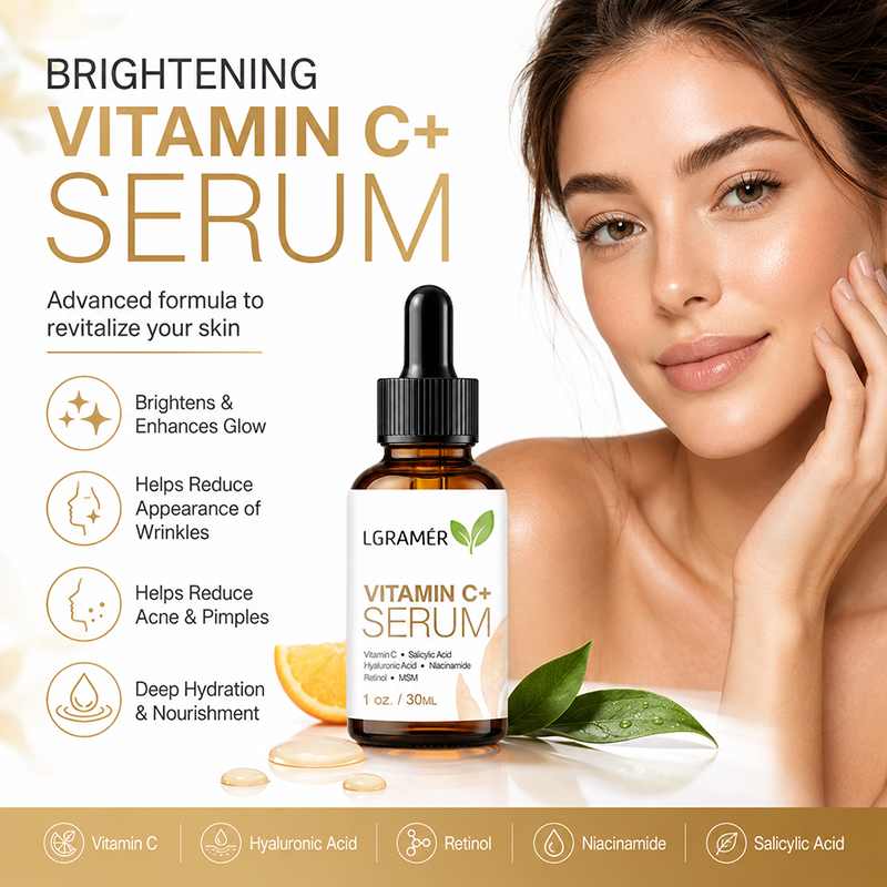 Hyaluronic Acid Facial Serum - Sérum Facial de Vitamina C+ com