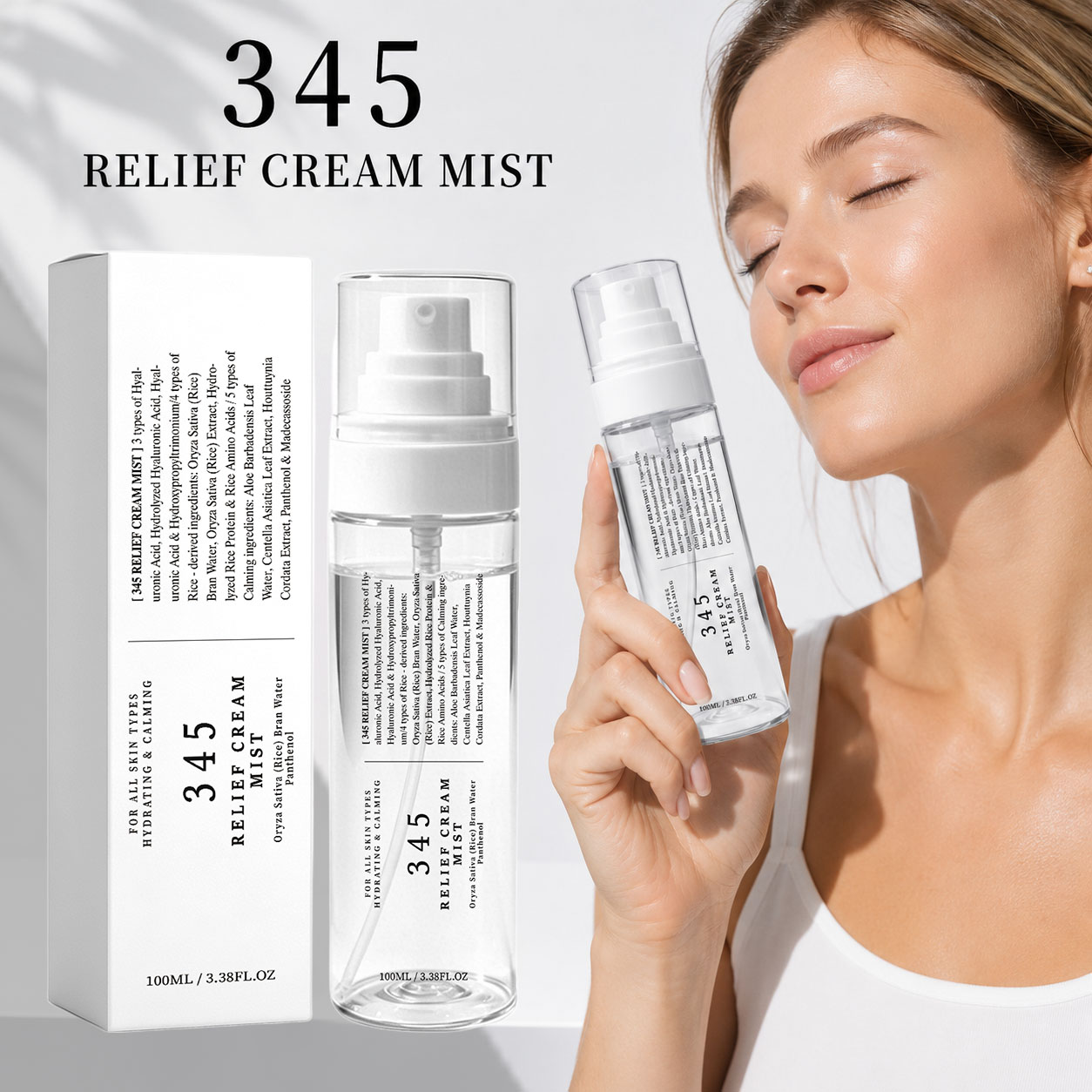 Hyaluronic Acid Facial Serum - Creme em Spray 345 Relief, Cuidado