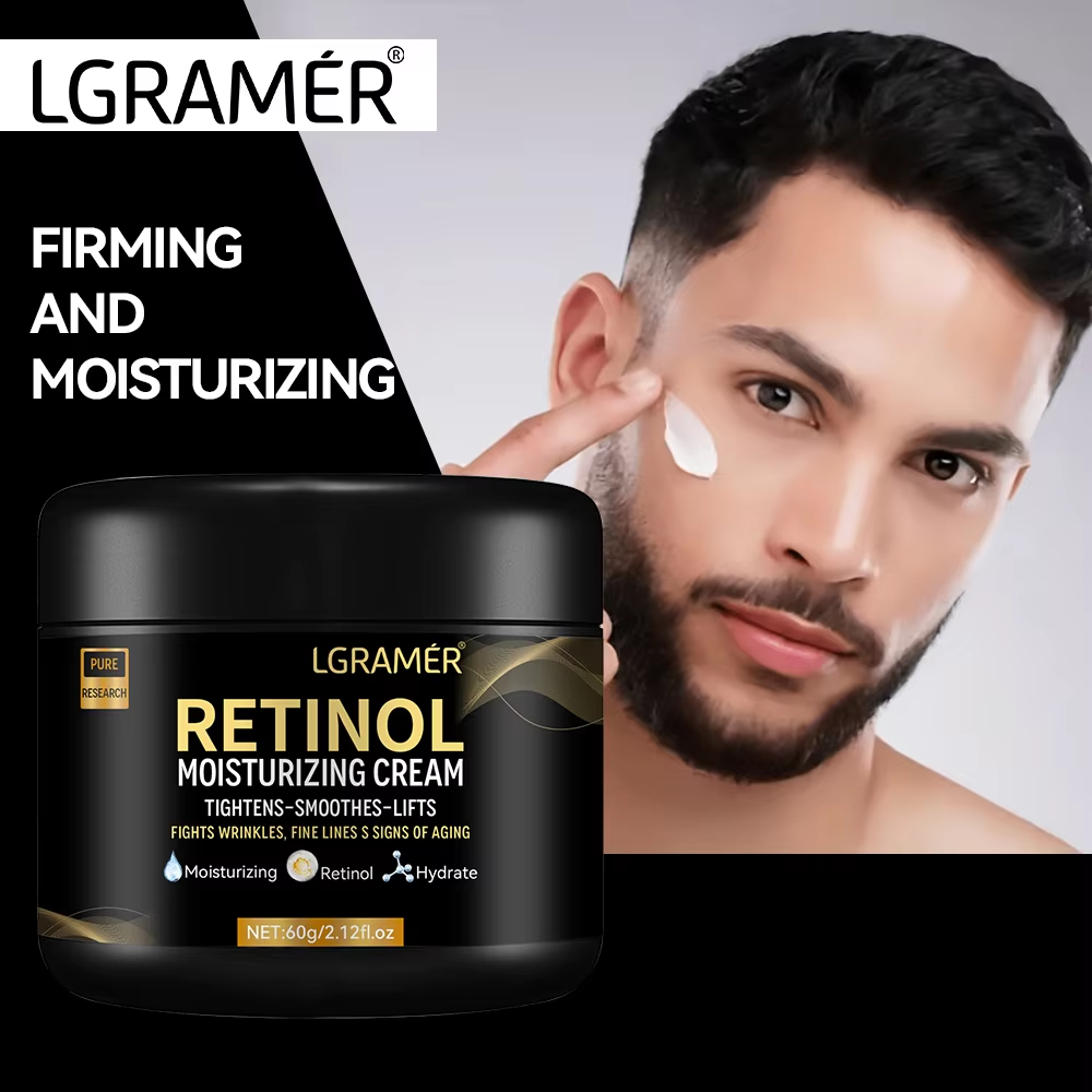 Retinol Anti Wrinkle Cream - Hidratante Facial Masculino com Retinol, Creme