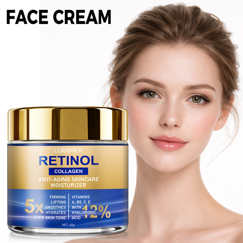 Retinol Anti Wrinkle Cream - Creme facial com retinol, hidratante, removedor