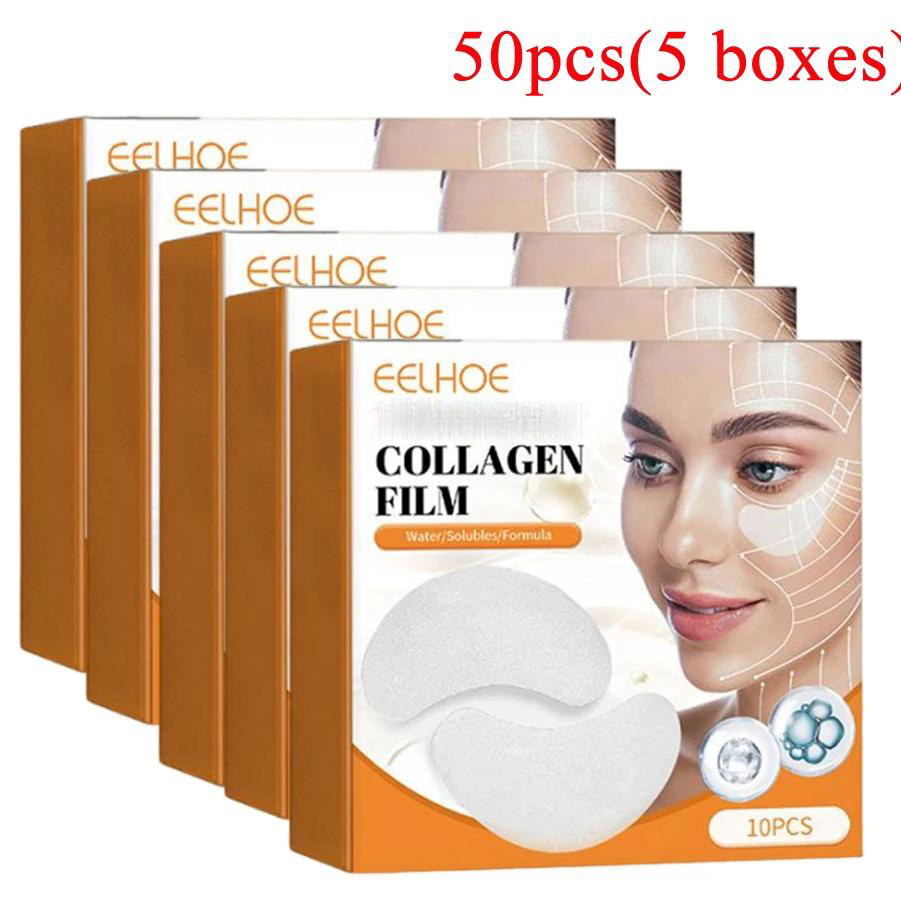 Collagen Under Eye Patches - 5 caixas de colágeno solúvel remendos