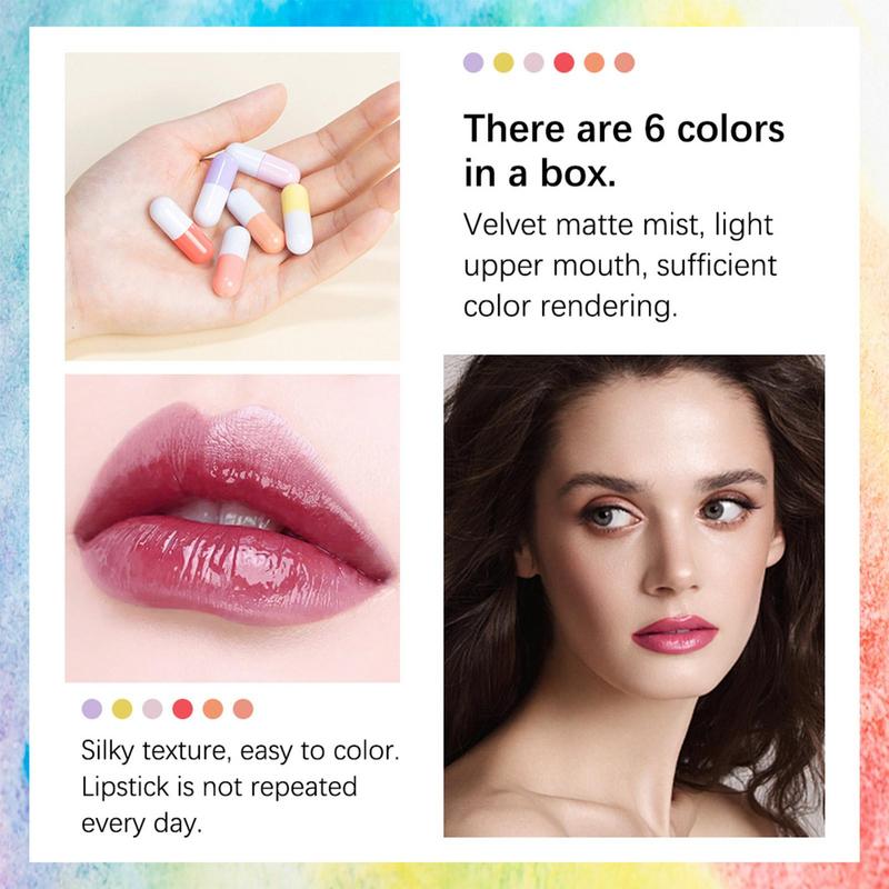 Conjunto de batom impermeável  - Matte Velvet Lip Tint Long Lasting avaliação e preço
