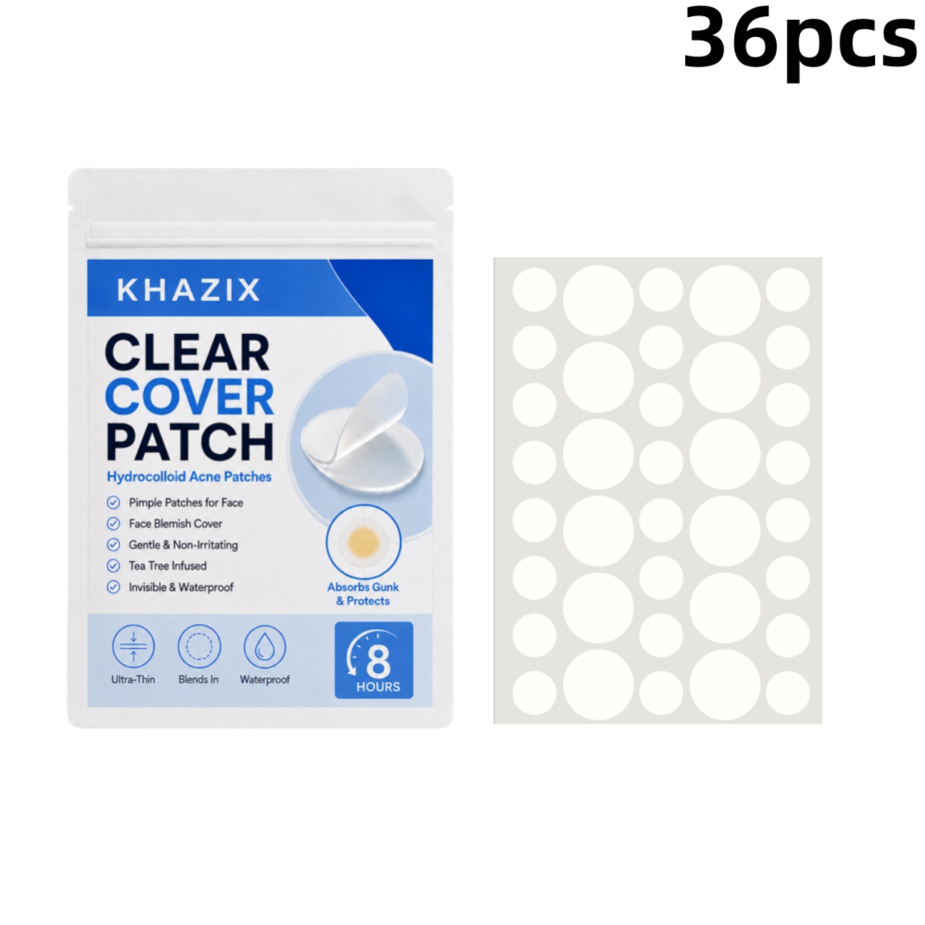 36 Adesivos Transparentes para - Hydrocolloid Pimple Patch avaliação e preço