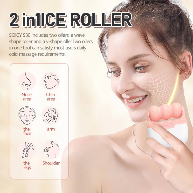 Rolo de Gelo 2 em 1 Beiyakes p - Face Ice Roller Puffiness avaliação e preço