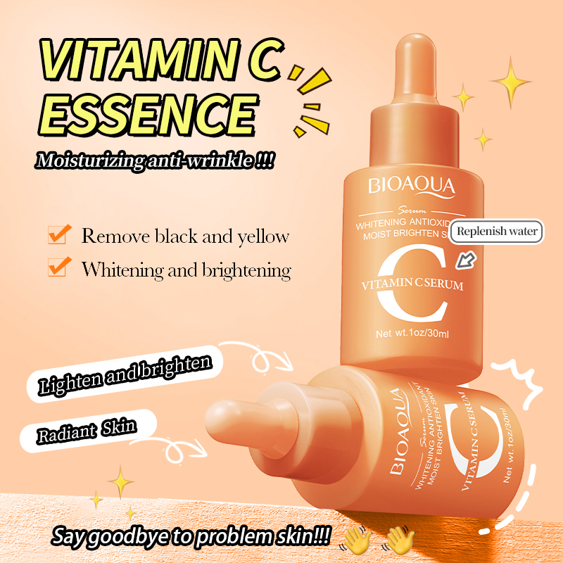 1/3 pçs bioaqua vitamina c ret - Hyaluronic Acid Facial Serum avaliação e preço