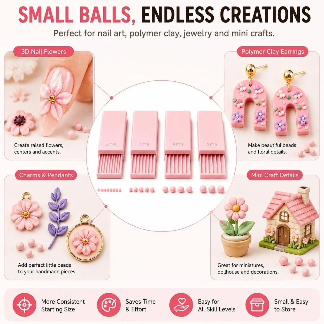 Kit 4 Peças: Ferramenta para C - Nail Art avaliação e preço