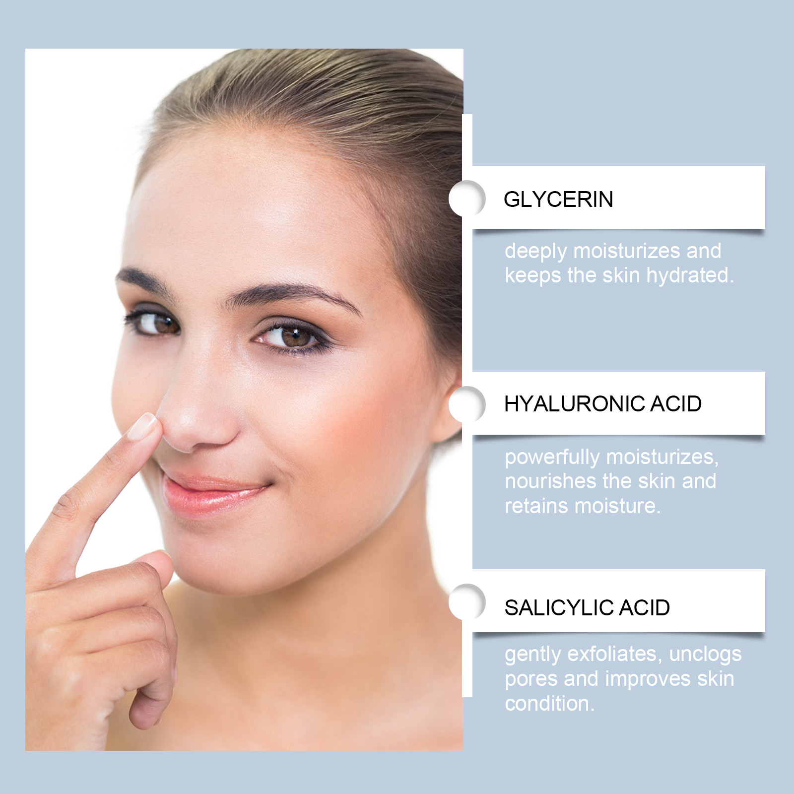 Tiras de poros nasal de ácido  - Salicylic Acid Blackhead Remover avaliação e preço