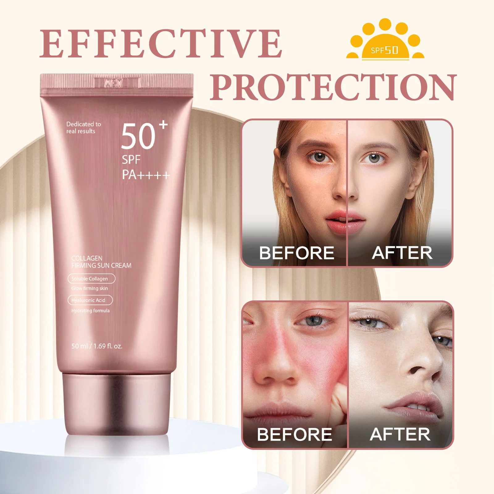 Protetor Solar SPF50 PA+++ Cre - Spf 50 Waterproof Sunscreen avaliação e preço