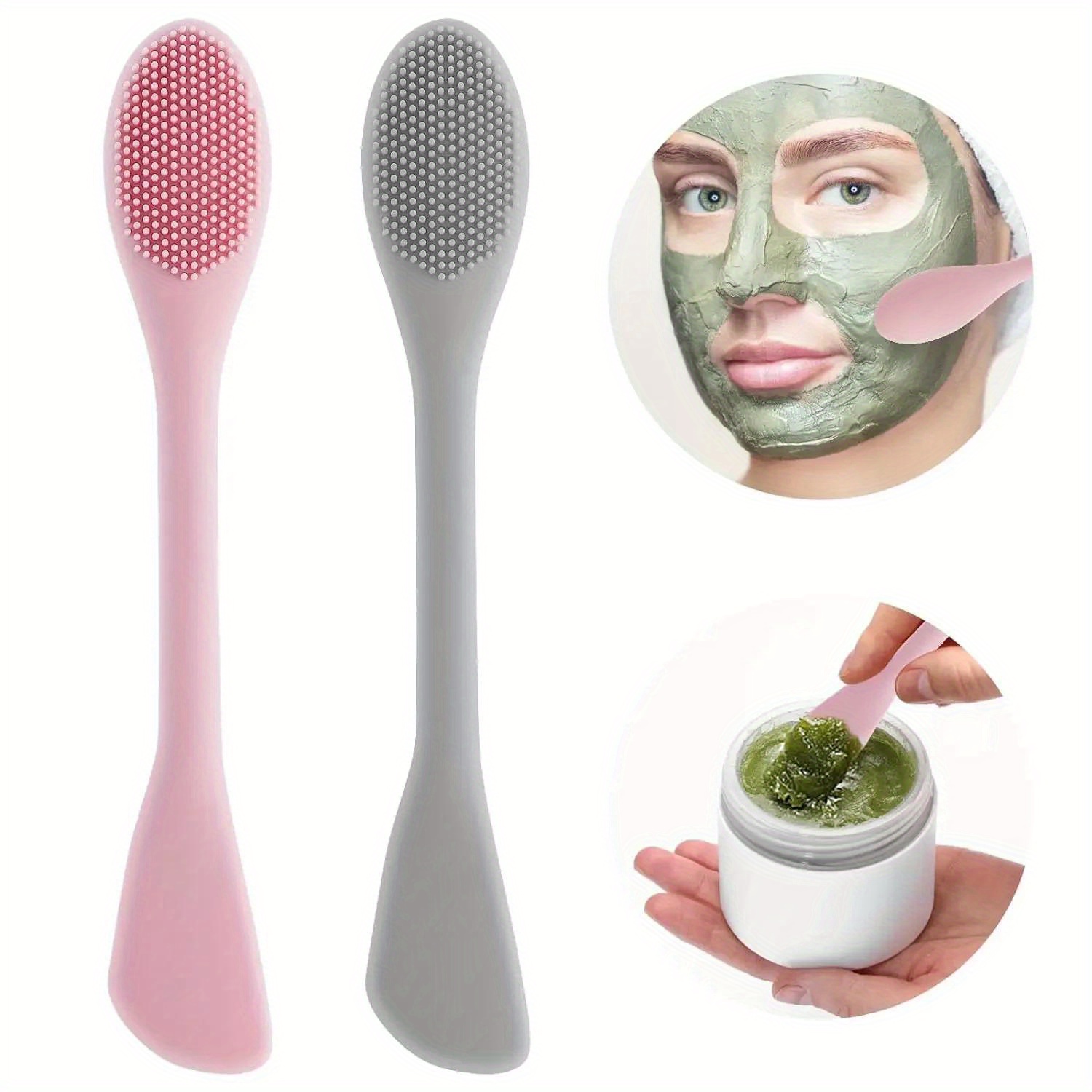 Cabeça dupla máscara facial es - Silicone Face Scrubber Electric avaliação e preço