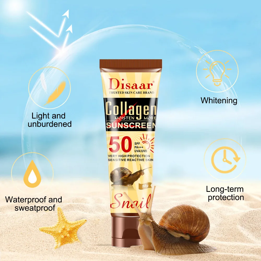 Protetor Solar Disaar com Colá - Spf 50 Waterproof Sunscreen avaliação e preço