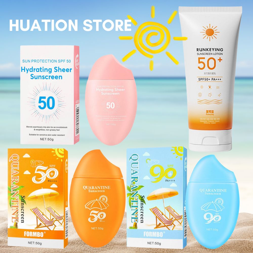 50g protetor solar facial spf5 - Spf 50 Waterproof Sunscreen avaliação e preço