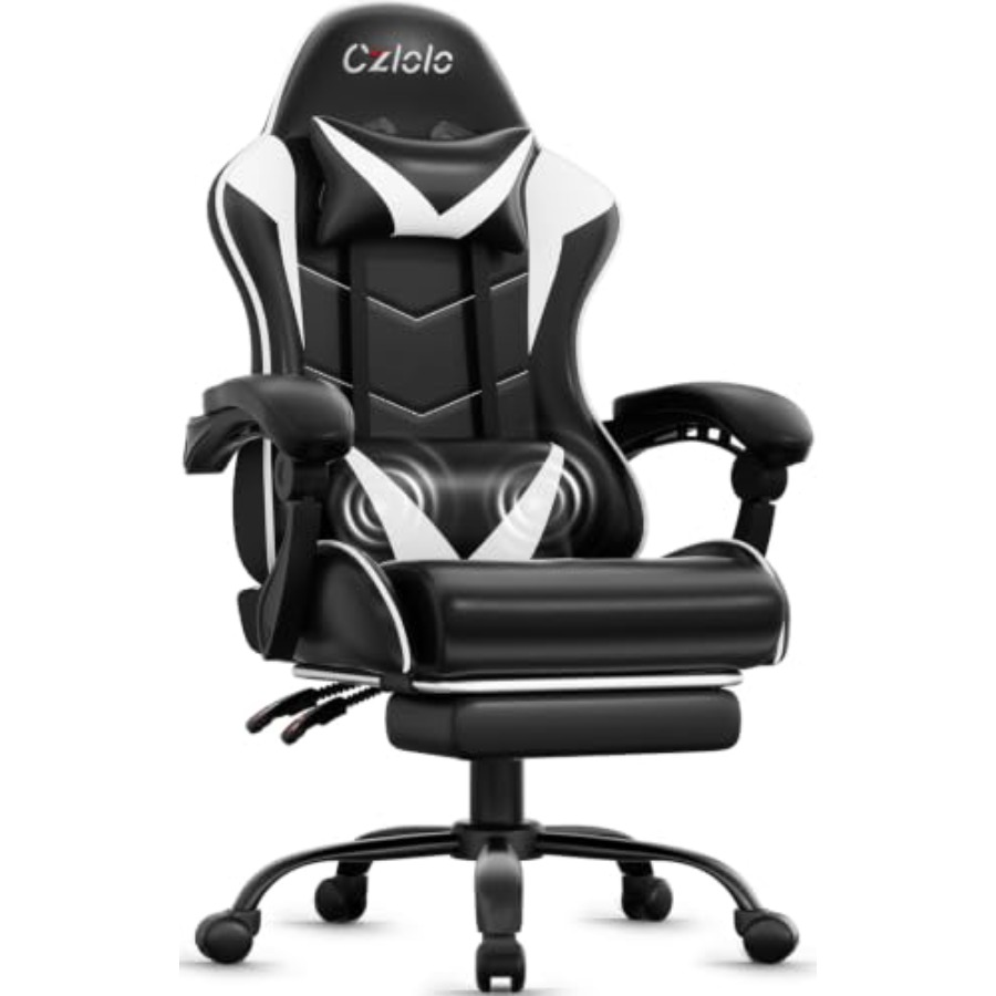 Cadeira Gamer com Apoio para o - Massage avaliação e preço