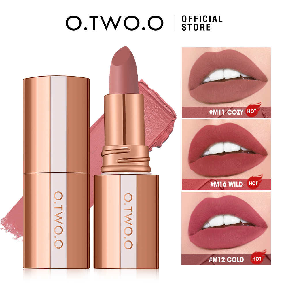 O.TWO.O Batom fosco de longa d - Matte Velvet Lip Tint Long Lasting avaliação e preço