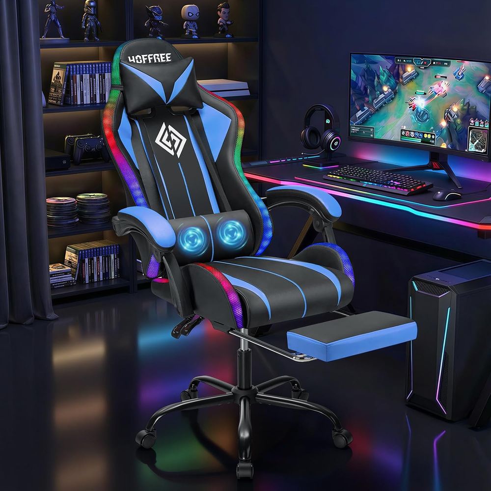 Cadeira Gamer LED com Massagem - Massage avaliação e preço