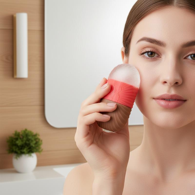 Molde de silicone para gelo, 1 - Face Ice Roller Puffiness avaliação e preço