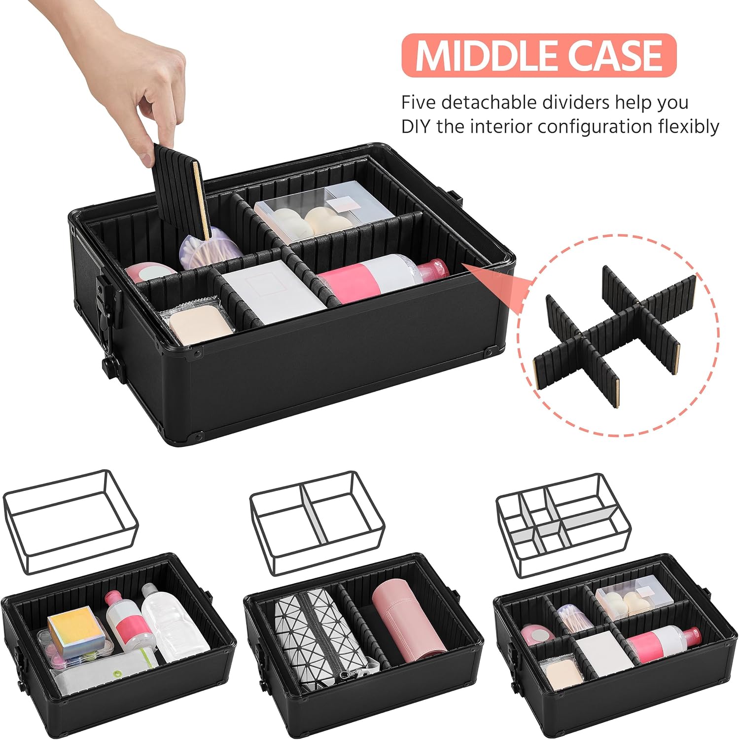 Maleta de Maquiagem com Rodas, - Makeup avaliação e preço