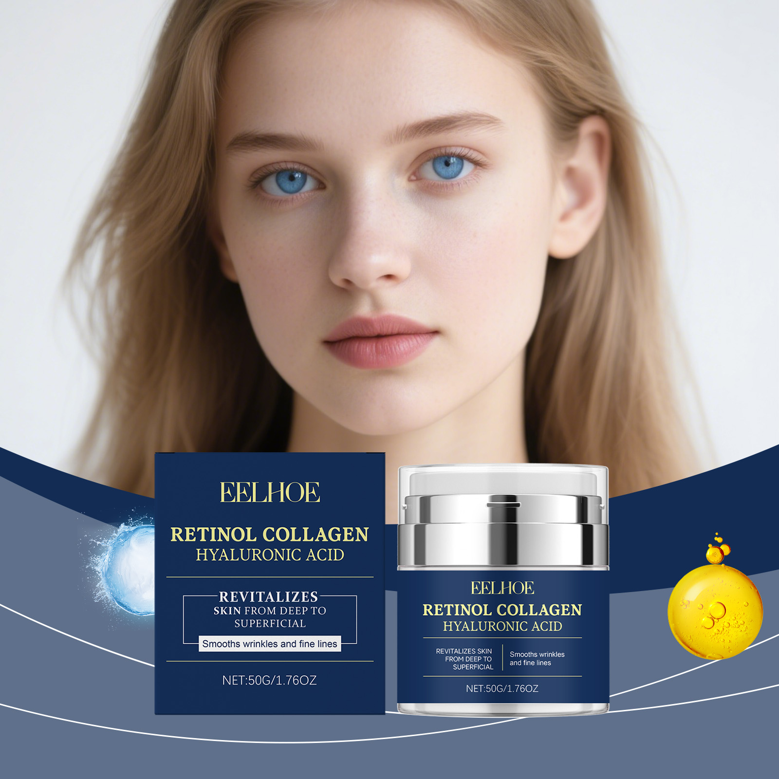 Eelhoe retinol colágeno creme  - Retinol Anti Wrinkle Cream avaliação e preço